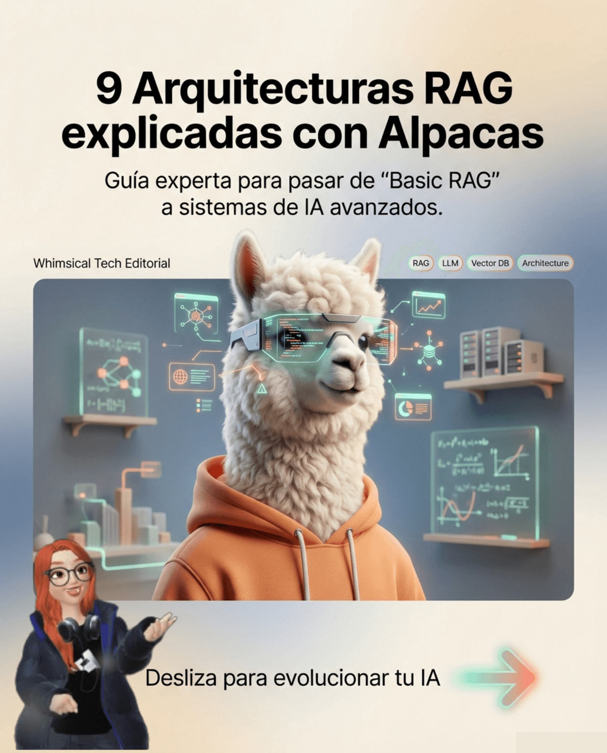Portada: RAG y Alpacas: Retrieval Augmented Generation para Rebaños