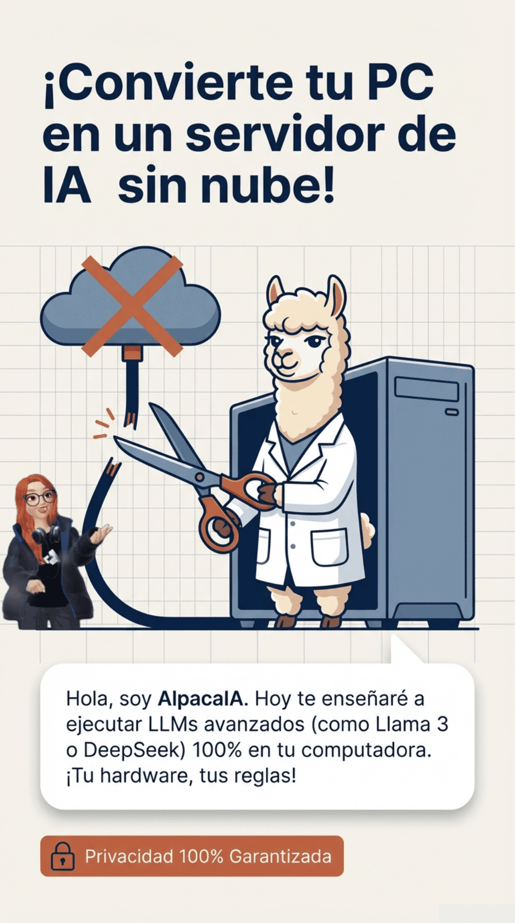 Portada: IA en Local: Tu Alpaca Personal en tu Propia Máquina