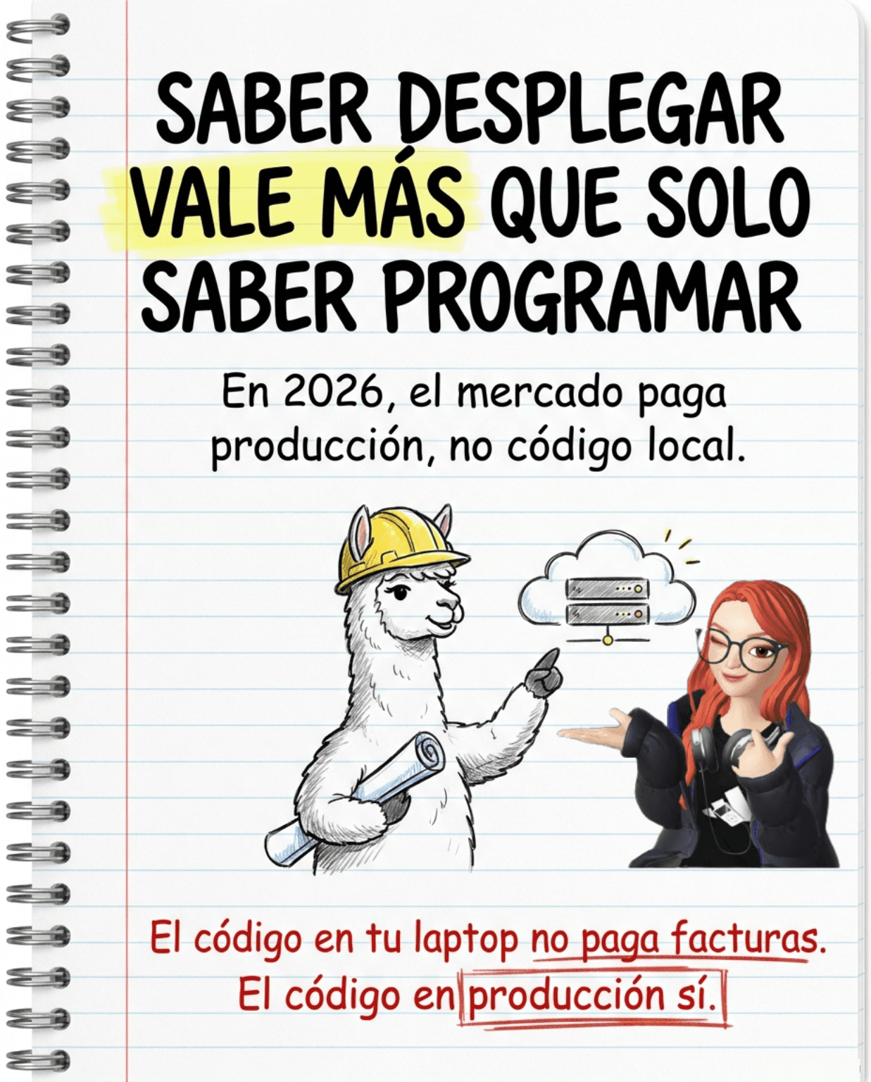 Portada: Saber Programar Está Bien, Desplegar Paga